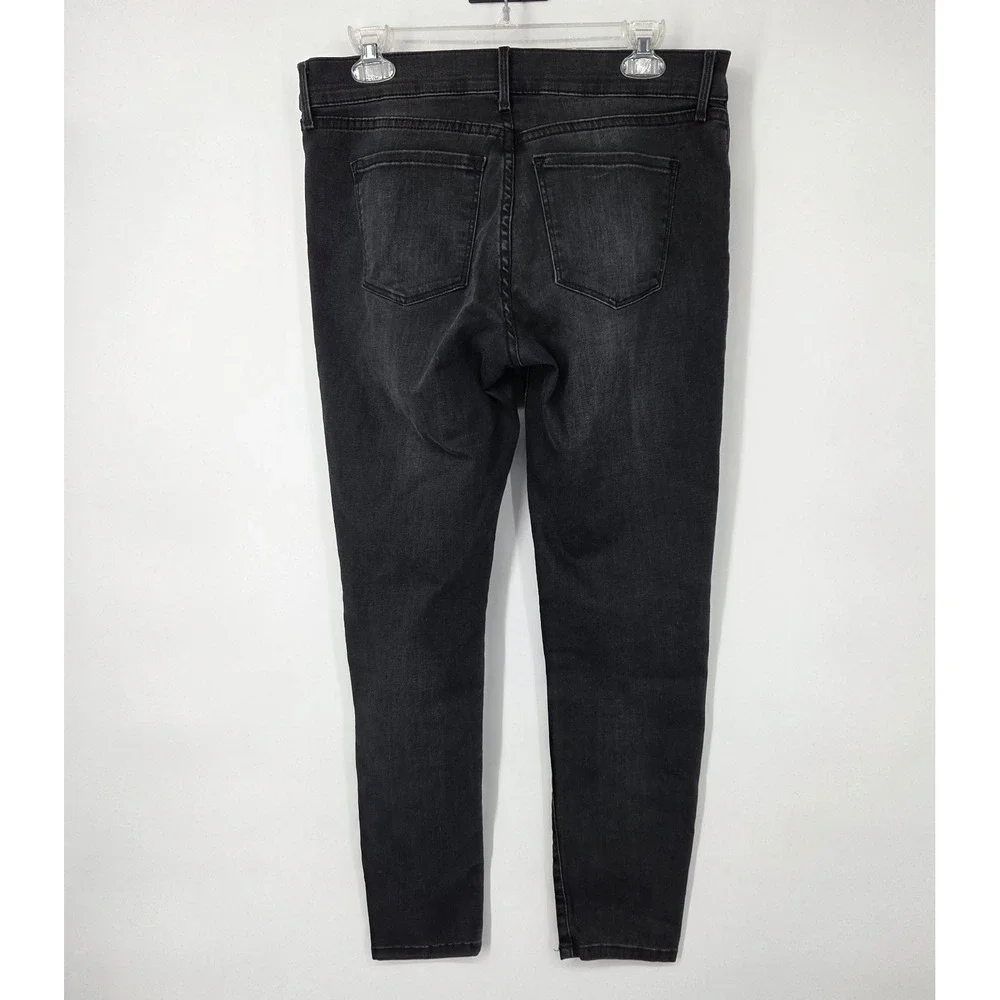 Mott & Bow Jeans Womens 30x28 Black Mid Rise‎ Skinny